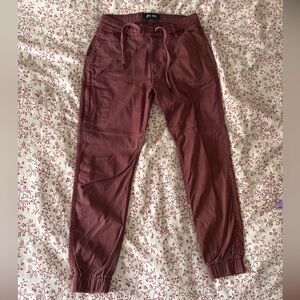 DU/ER Live Free Maroon Joggers 31x29